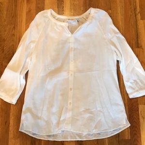 White Sheer 3/4” Sleeves